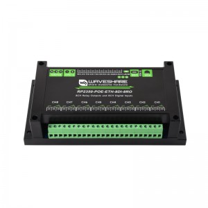 Industrial 8-Channel RP2350 Relay Module, Based On RP2350 Dual-core & Dual-architecture Microcontroller, Supports Digital Input, RS485, And Ethernet Port Interfaces, With Multiple Isolation Protection Circuits - PoE Ethernet Port Version Industrial 8-Channel RP2350 Relay Module, Based On RP2350 Dual-core & Dual-architecture Microcontroller, Supports Digital Input, RS485, And Ethernet Port Interfaces, With Multiple Isolation Protection Circuits - PoE Ethernet Port Version