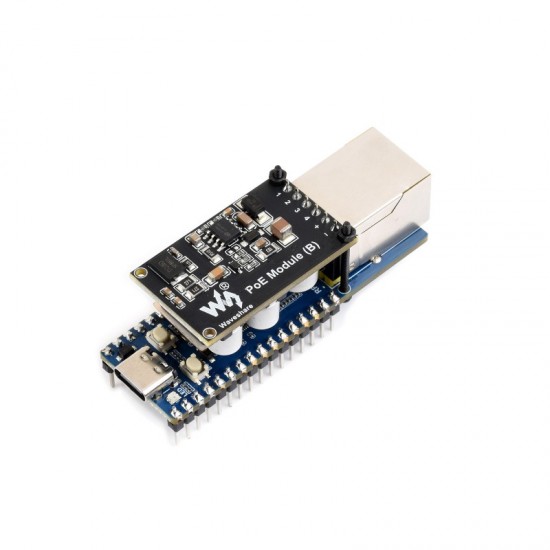 Waveshare RP2350-POE-ETH Development Board, Dual-Core And Dual-Architecture, W6300 Ethernet Controller, Supports PoE Expansion Via A PoE Module - Solder Version Waveshare RP2350-POE-ETH Development Board, Dual-Core And Dual-Architecture, W6300 Ethernet Controller, Supports PoE Expansion Via A PoE Module - Solder Version