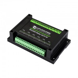 Waveshare Industrial 6-Channel RP2350 Relay Module, Onboard RS485 / Pico HAT interfaces, With Multiple Isolation Protection Circuits, Industrial-Grade, Rail-Mount Case, with Wi-Fi Module