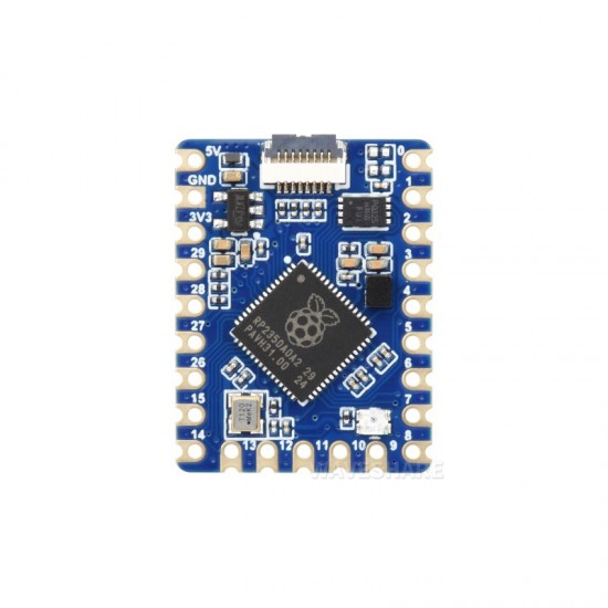 Waveshare RP2350-Tiny Development Board, Raspberry Pi Microcontroller Development Board, Based On RP2350A Dual-core & Dual-architecture Microcontroller