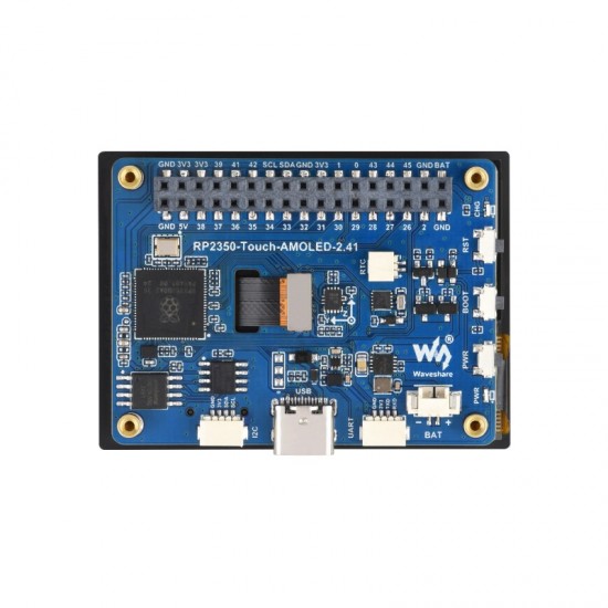 RP2350 2.41inch AMOLED Touch Display Development Board, 450 × 600 Pixels, QSPI Interface, Dual-core & Dual-architecture Design, Accelerometer And Gyroscope Sensor