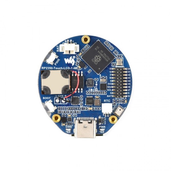 Waveshare RP2350 1.46inch Capacitive Touch Round Display Development Board, 480×480 IPS Panel Display, 65K Color