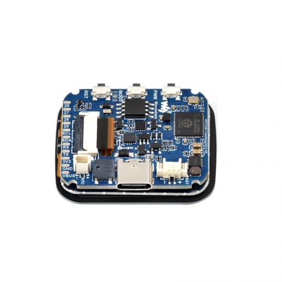 RP2350 Microcontroller Development Board, With 1.69inch Touch LCD, Rounded Corners, Dual-core & Dual-architecture Design, Accelerometer And Gyroscope Sensor