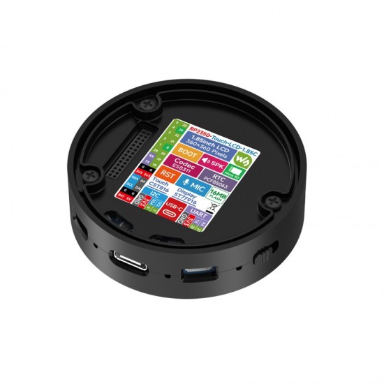 RP2350 1.85inch Round LCD Development Board, 360×360, 65K Color, Dual-core And Dual-architecture Design RP2350 1.85inch Round LCD Development Board, 360×360, 65K Color, Dual-core And Dual-architecture Design