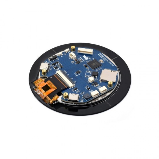 RP2350 2.8inch Round Display Development Board, 480×480, Based On The Raspberry Pi RP2350B Dual-core & Dual-architecture Microcontroller, RGB Interface RP2350 2.8inch Round Display Development Board, 480×480, Based On The Raspberry Pi RP2350B Dual-core & Dual-architecture Microcontroller, RGB Interface