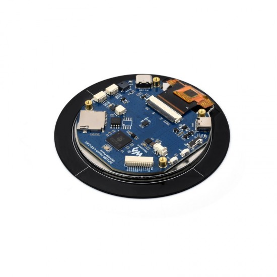 RP2350 2.8inch Round Display Development Board, 480×480, Based On The Raspberry Pi RP2350B Dual-core & Dual-architecture Microcontroller, RGB Interface RP2350 2.8inch Round Display Development Board, 480×480, Based On The Raspberry Pi RP2350B Dual-core & Dual-architecture Microcontroller, RGB Interface