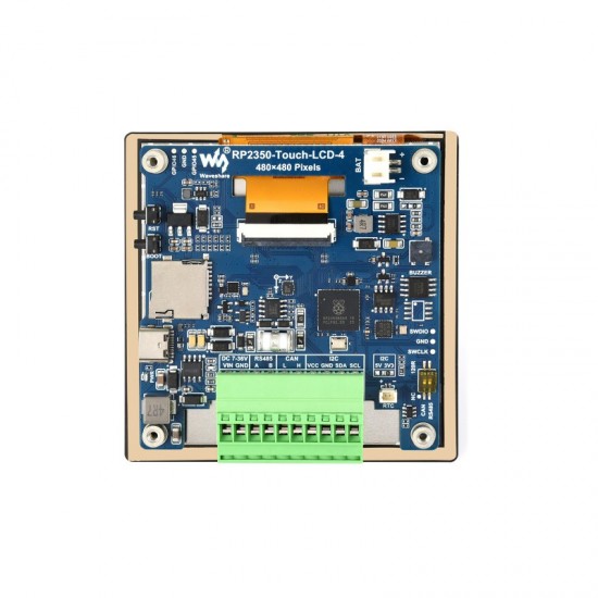 Waveshare RP2350 4inch Touch Display Development Board, 480×480 IPS Panel Display, 65K Color, Dual-core & Dual-architecture Design Waveshare RP2350 4inch Touch Display Development Board, 480×480 IPS Panel Display, 65K Color, Dual-core & Dual-architecture Design