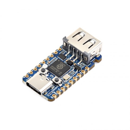 Waveshare RP2350A USB Mini Development Board, Based On Raspberry Pi RP2350A Dual-core & Dual-architecture Microcontroller, 150MHz Operating Frequency