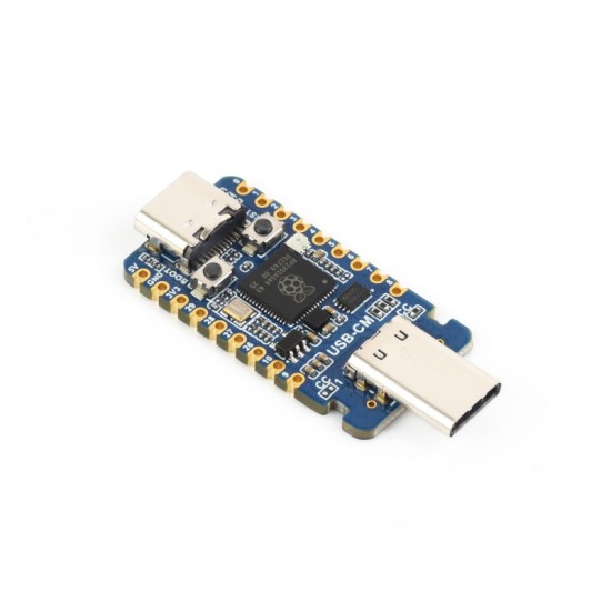 Waveshare RP2350-USB-C Microcontroller Development Board Based On Raspberry Pi RP2350A, Dual-Core & Dual-Architecture with PIO-USB Male Port