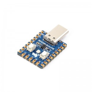 Waveshare RP2350-Zero-CM Mini Development Board, Dual-core And Dual-architecture, Onboard Type-C Male Port, Castellated Module, 12 × Programmable I/O (PIO) State Machines