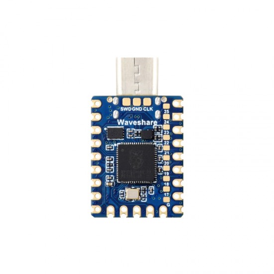 Waveshare RP2350-Zero-CM Mini Development Board, Dual-core And Dual-architecture, Onboard Type-C Male Port, Castellated Module, 12 × Programmable I/O (PIO) State Machines Waveshare RP2350-Zero-CM Mini Development Board, Dual-core And Dual-architecture, Onboard Type-C Male Port, Castellated Module, 12 × Programmable I/O (PIO) State Machines