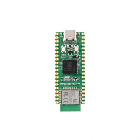 Waveshare RP2350B-Plus-W Development Board, Raspberry Pi RP2350B Dual-core & Dual-architecture Microcontroller, Supports Wi-Fi and Bluetooth, 520KB SRAM And 16MB Flash Memory