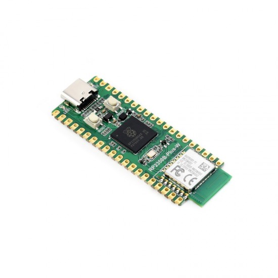 Waveshare RP2350B-Plus-W Development Board, Raspberry Pi RP2350B Dual-core & Dual-architecture Microcontroller, Supports Wi-Fi and Bluetooth, 520KB SRAM And 16MB Flash Memory