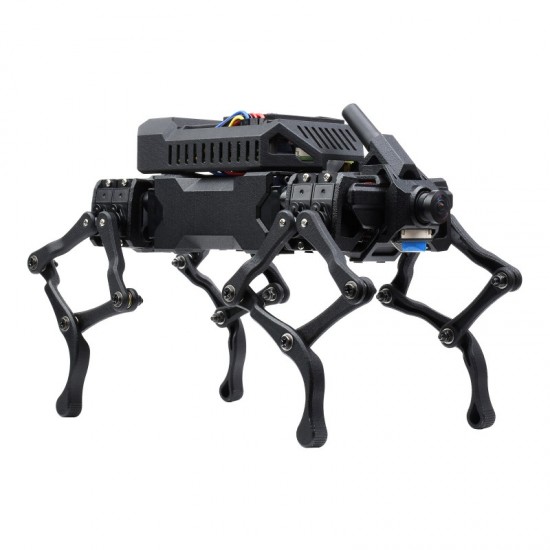 WAVEGO EX (Unassembled), 12-DOF Bionic Dog-Like Robot, Open Source for ESP32 And PI4B, Facial Recognition, Color Tracking, Motion Detection