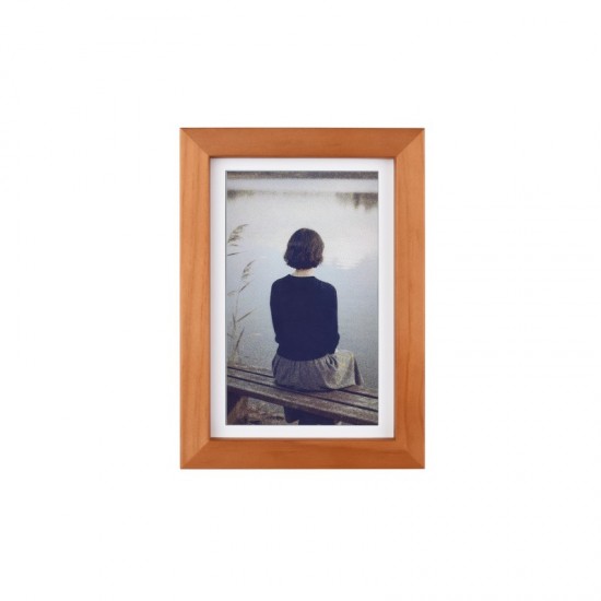 Waveshare 7.3inch E6 Full Color E-Paper With Solid Wood Photo Frame For Raspberry Pi Zero, Ultra-long Standby, 800 × 480 Resolution, [Battery & Raspberry Pi Not Included]