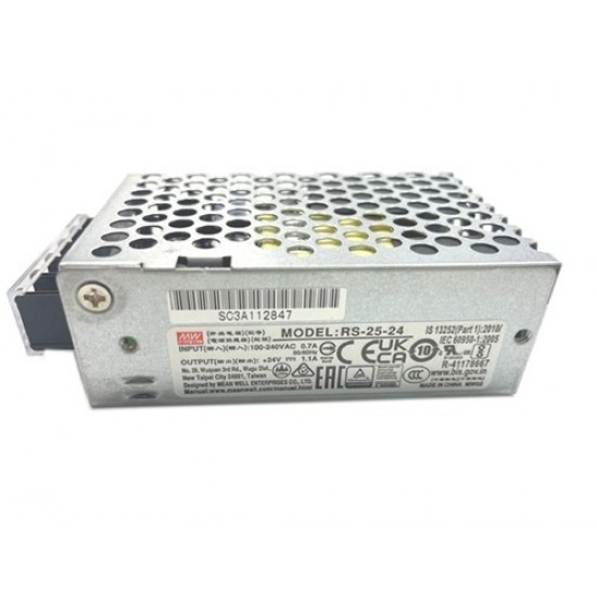 Mean Well RS-25-24 24V 1.1A 26.4W Switching Power Supply (SMPS) - Single Output Mean Well RS-25-24 24V 1.1A 26.4W Switching Power Supply (SMPS) - Single Output