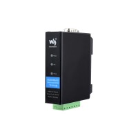 Rail-Mount Serial Server, RS232/485/422 to RJ45 Ethernet Module, TCP/IP to serial With Common Ethernet Port