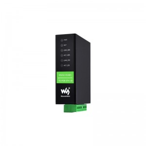 RS232 RS485 to RJ45 Ethernet Serial Server, RS232 And RS485 Dual Channels Independent Operation, Dual Ethernet Ports With POE Function RS232 RS485 to RJ45 Ethernet Serial Server, RS232 And RS485 Dual Channels Independent Operation, Dual Ethernet Ports With POE Function