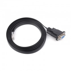 RS232 to RJ45 Console Cable, RS232 DB9 Female Port to RJ45 Console Male Port, Cable Length 1.8m RS232 to RJ45 Console Cable, RS232 DB9 Female Port to RJ45 Console Male Port, Cable Length 1.8m