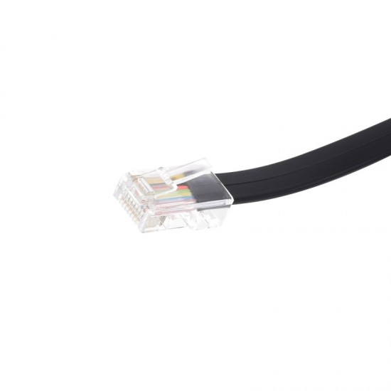 RS232 to RJ45 Console Cable, RS232 DB9 Female Port to RJ45 Console Male Port, Cable Length 1.8m