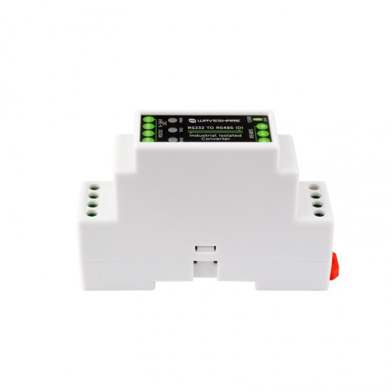 RS232 To RS485 Converter (D), Active Digital Isolator, Rail-Mount support, 600W Lightningproof & Anti-Surge, Multi-isolation protection With LED Indicators