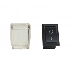 RSF-11 Rocker Switch Mini Black With Silicon Dust Cover RSF-11 Rocker Switch Mini Black With Silicon Dust Cover