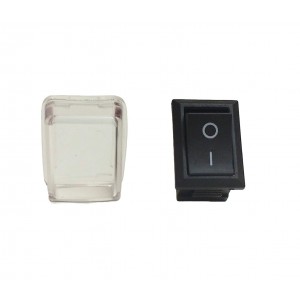 RSF-11 Rocker Switch Mini Black With Silicon Dust Cover RSF-11 Rocker Switch Mini Black With Silicon Dust Cover