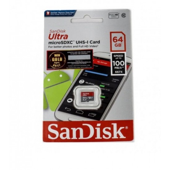 SanDisk Ultra 64GB Class10 Micro SD Card