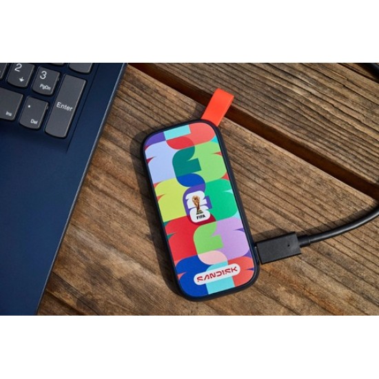 SanDisk 1TB Portable SSD – FIFA World Cup 2026 Edition, USB 3.2 Gen 2, Up to 800MB/s Read Speed (SDSSDE30F-1T00-G25)