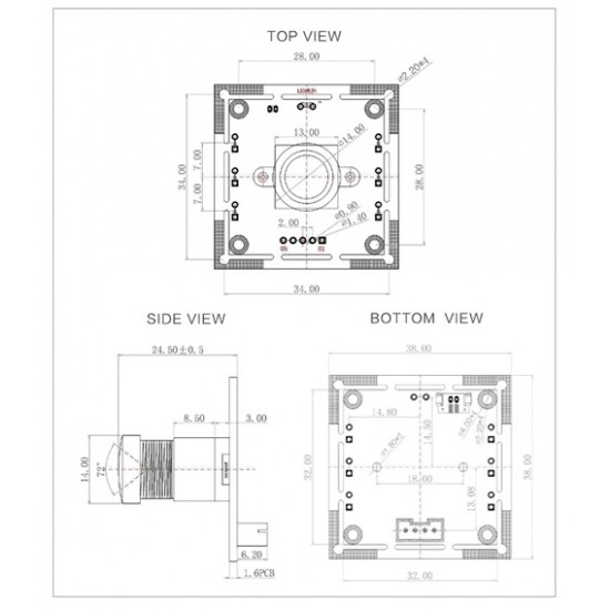 Seeed Studio RGB USB Camera-100°-720P (MPN:100079619) Seeed Studio RGB USB Camera-100°-720P (MPN:100079619)