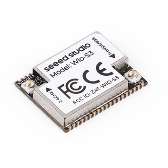 Seeed Studio Wio-S3 Wireless Module with IPEX, ESP32-S3R8, Dual-core Xtensa® LX7 and SX1262 embedded, LoRaWAN, Wi-Fi & BLE, supports EU868 & US915 (MPN:100020327)