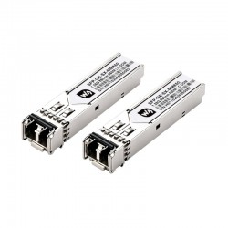 Waveshare Gigabit SFP Optical Transceiver With LC Connector, Supports Hot-Swappable Operation, Plug-and-Play [Multi-mode Dual-fiber]