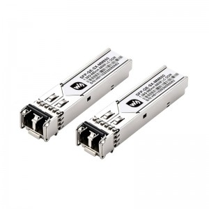 Waveshare Gigabit SFP Optical Transceiver With LC Connector, Supports Hot-Swappable Operation, Plug-and-Play [Multi-mode Dual-fiber]