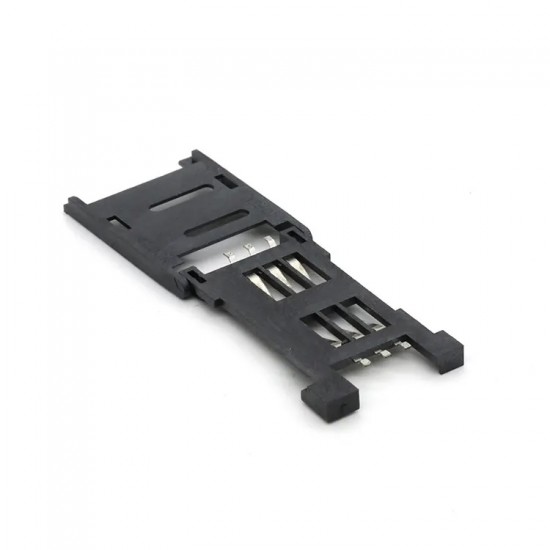 Sim Card Holder 6pin - Flip Open/Close  - SMD Connector