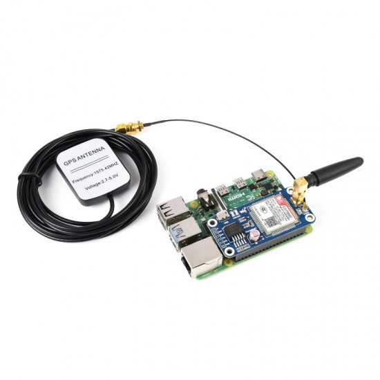 SIM7000C NB-IoT / eMTC / EDGE / GPRS / GNSS HAT for Raspberry Pi