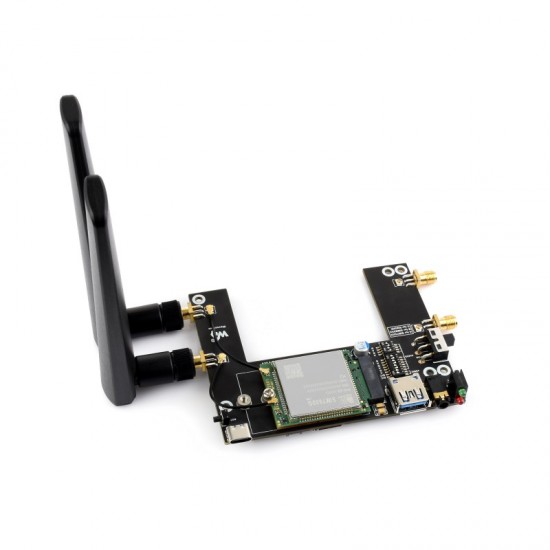 Waveshare 4G Module Expansion Board Designed For Jetson Orin, Includes SIM7600G-H-M.2 4G Module, Supports 4G / 3G / 2G Communication And GNSS Positioning, Global Coverage Waveshare 4G Module Expansion Board Designed For Jetson Orin, Includes SIM7600G-H-M.2 4G Module, Supports 4G / 3G / 2G Communication And GNSS Positioning, Global Coverage