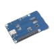 SIM7670G Module Based Cat-1/GNSS HAT for Raspberry Pi, Global Multi-band LTE 4G Cat-1 support, GNSS positioning, 3x USB 2.0 extended ports