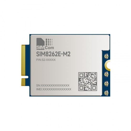 SIM8262E-M2 SIMCom original 5G module, M.2 form factor, Qualcomm Snapdragon X62