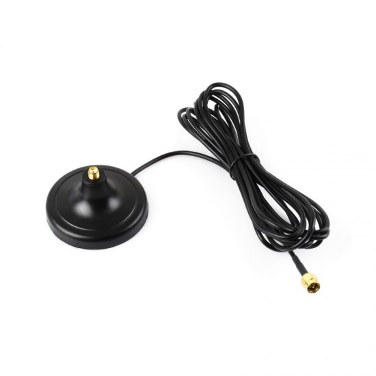 SMA Magnetic Mount Antenna Base, SMA Connector, 3m Coaxial Cable, Compatible With Multiple GNSS Positioning Modules