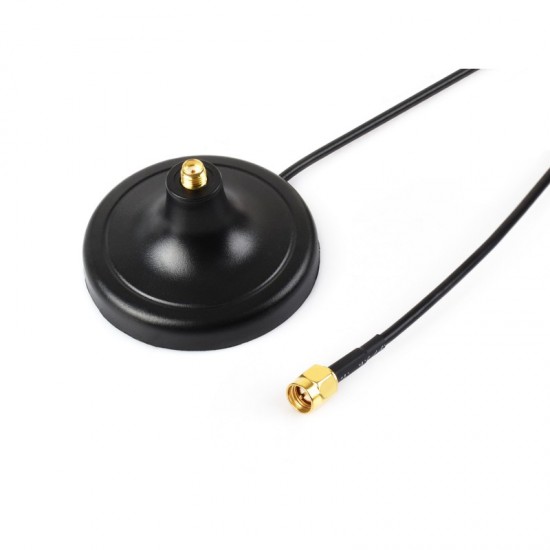 SMA Magnetic Mount Antenna Base, SMA Connector, 3m Coaxial Cable, Compatible With Multiple GNSS Positioning Modules