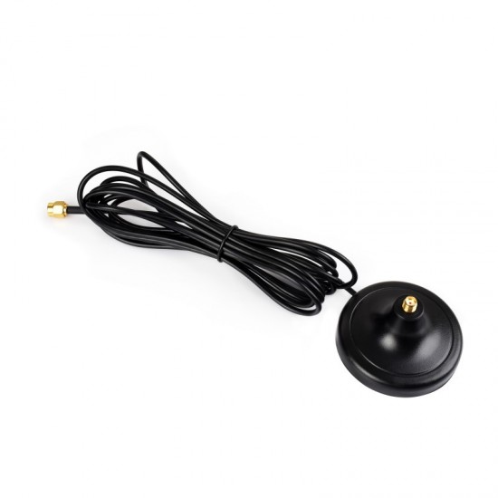 SMA Magnetic Mount Antenna Base, SMA Connector, 3m Coaxial Cable, Compatible With Multiple GNSS Positioning Modules