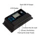 Solar Charge Controller 50A, Intelligent Battery Regulator for Solar Panel With LCD Display and USB Port 12V/24V (50A)