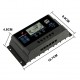 Solar Charge Controller 60A, Intelligent Battery Regulator for Solar Panel With LCD Display and USB Port 12V/24V (60A)