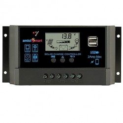 Solar Charge Controller 60A, Intelligent Battery Regulator for Solar Panel With LCD Display and USB Port 12V/24V (60A) Solar Charge Controller 60A, Intelligent Battery Regulator for Solar Panel With LCD Display and USB Port 12V/24V (60A)