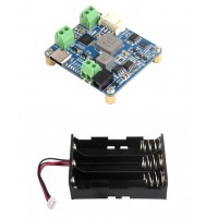 Solar Power Manager Module (D), Supports 6V~24V Solar Panel and Type-C Power Adapter, 5V/3A Regulated Output With Battery Holder