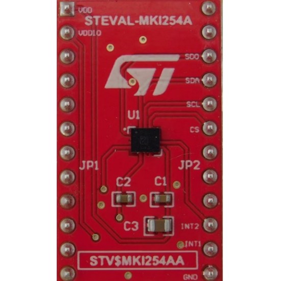 STMicroelectronics STEVAL-MKI254A ASM330LHHG1 6-Axis IMU Adapter Board for DIL24 Socket