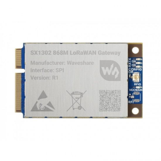 SX1302 868M LoRaWAN Gateway Module, EU868 Band