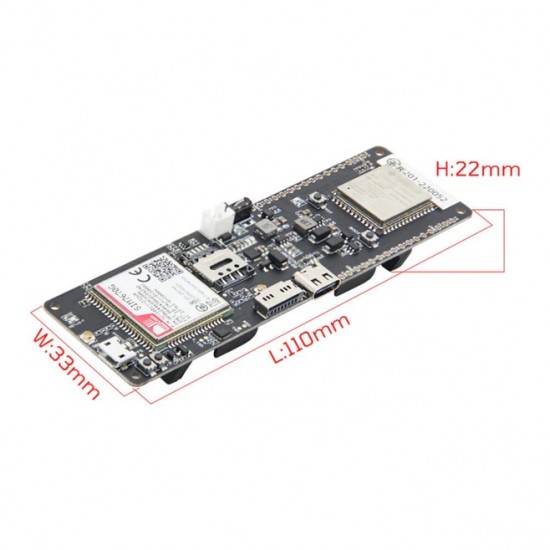 LILYGO T-SIM7670G S3 ESP32-S3 4G LTE Cat-1 GNSS Development Board with WiFi, Bluetooth & SIM7670G Module (H802)