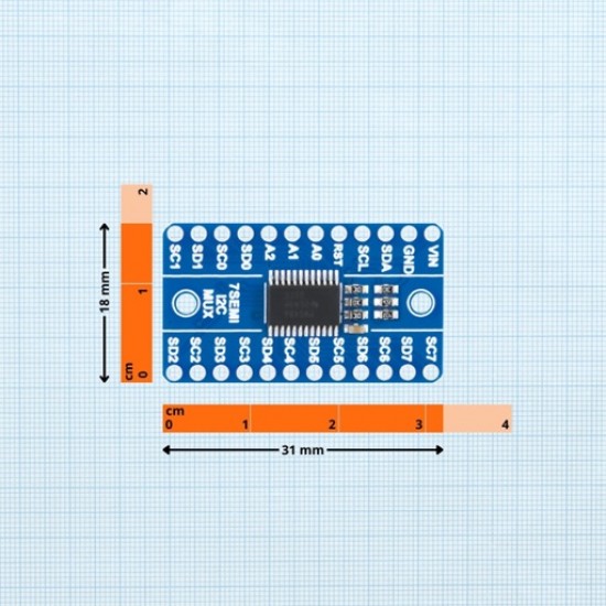 7Semi TCA9548A I2C Multiplexer Board – 8-Channel I2C Bus Switch (MPN: BO-10197) 7Semi TCA9548A I2C Multiplexer Board – 8-Channel I2C Bus Switch (MPN: BO-10197)