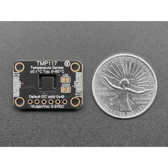 Adafruit TMP117 ±0.1°C High Accuracy I2C Temperature Sensor - STEMMA QT / Qwiic (MPN:4821)